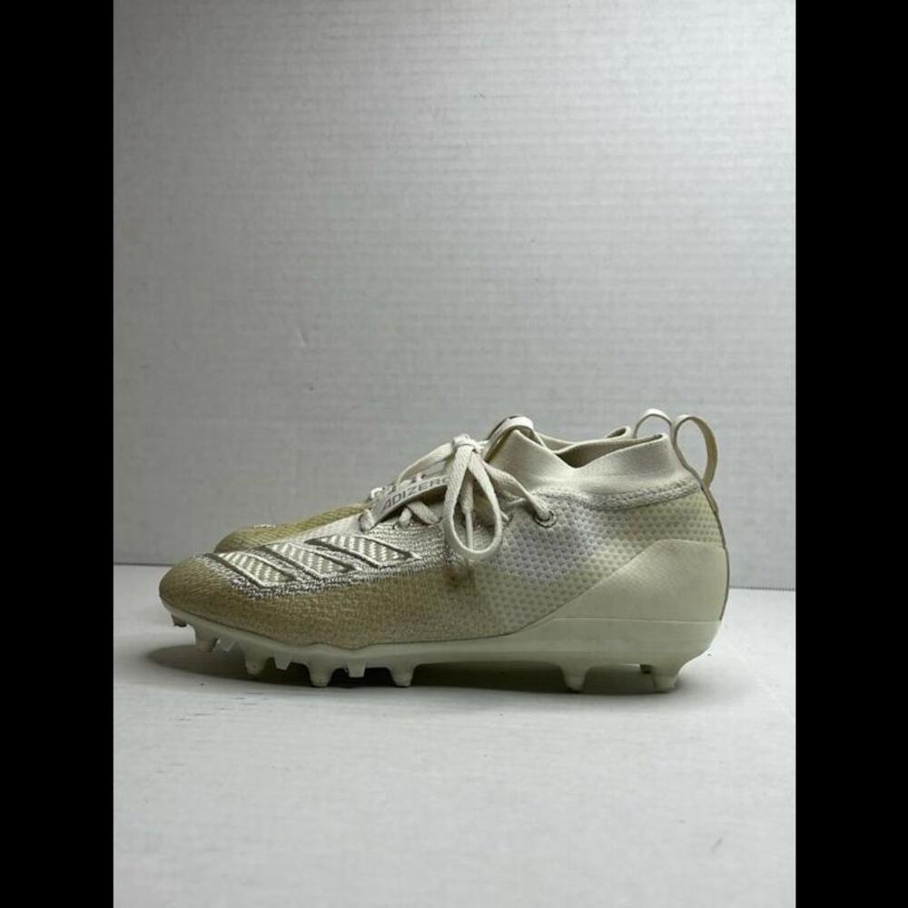Adidas Adizero 8.0 Triple White Cleats - Size 5.5